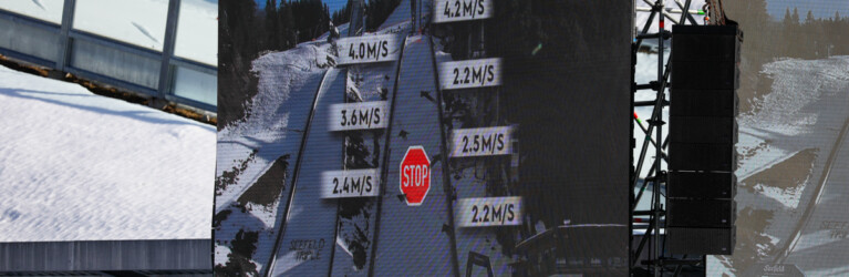 Nichts geht mehr - das Springen wurde abgesagt.