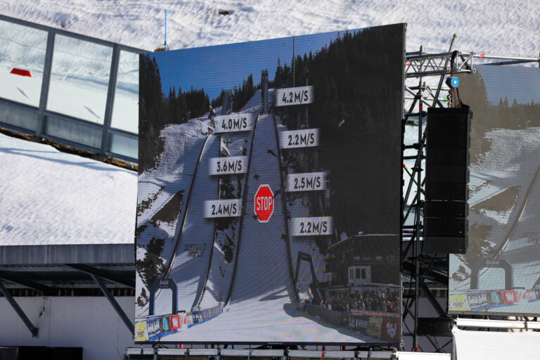 Nichts geht mehr - das Springen wurde abgesagt.