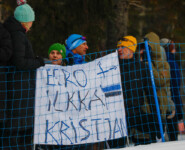 Neben Kristjan Ilves (EST) wurden auch die finnischen Athleten gut unterstützt.