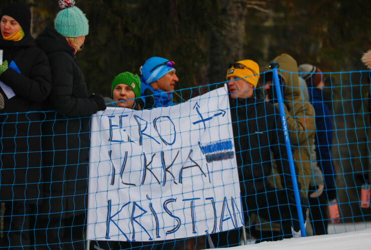 Neben Kristjan Ilves (EST) wurden auch die finnischen Athleten gut unterstützt.