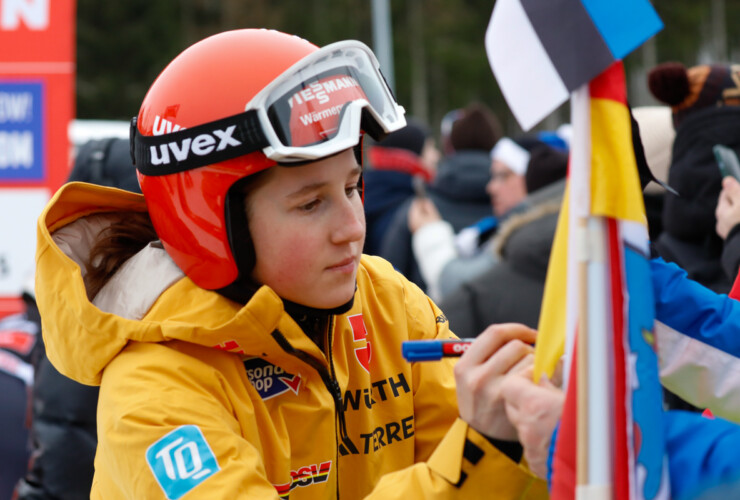 Autogramme waren gefragt: Maria Gerboth (GER)