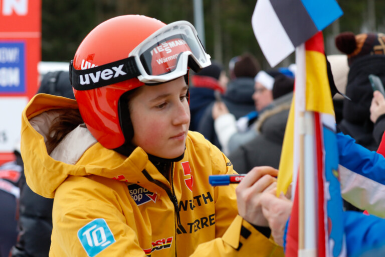 Autogramme waren gefragt: Maria Gerboth (GER)