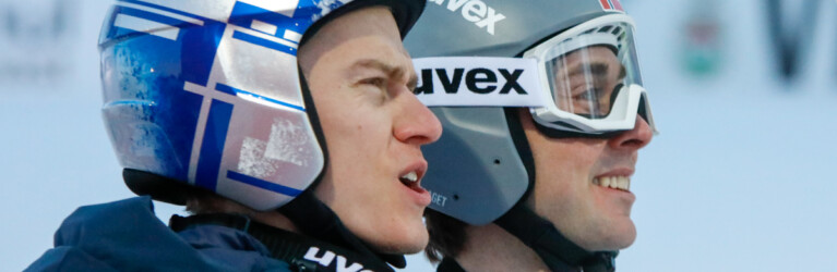 Sooo knapp! Kristjan Ilves (EST), Jarl Magnus Riiber (NOR) (l-r)