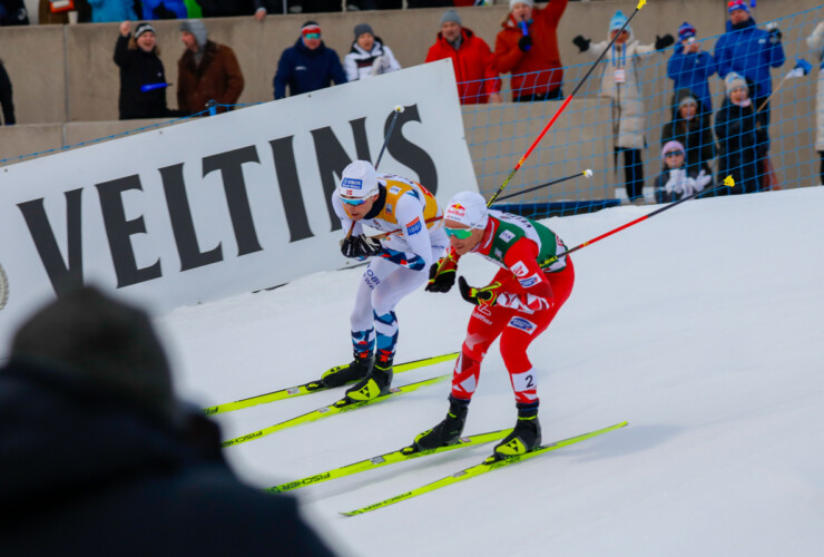 Jarl Magnus Riiber (NOR), Johannes Lamparter (AUT), (l-r)