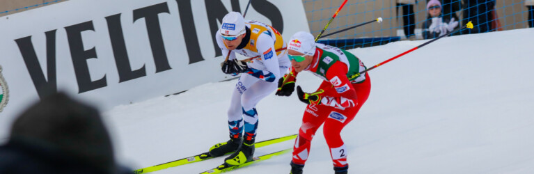 Jarl Magnus Riiber (NOR), Johannes Lamparter (AUT), (l-r)