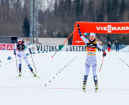Mari Leinan Lund (NOR) zieht den Kürzeren gegen Ida Marie Hagen (NOR), (l-r)