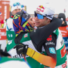 Glückwunsch vom Kollegen: David Mach (GER), Vinzenz Geiger (GER), (l-r)