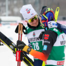 Glückwunsch vom Kollegen: Matteo Baud (FRA), David Mach (GER), (l-r)