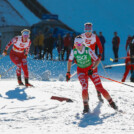 Dreikampf um den Tagessieg: Claudia Purker (AUT), Joanna Kil (POL), Alexa Brabec (USA), (l-r)