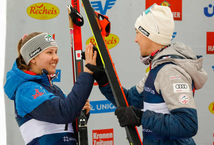 Laura Pletz (AUT), Mario Seidl (AUT), (l-r)