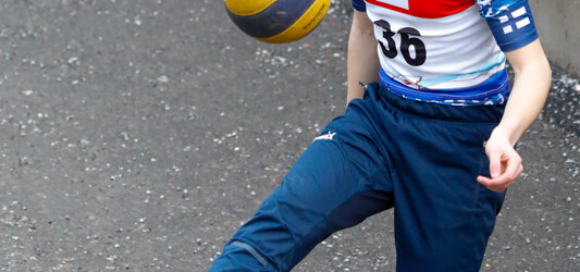 Valtteri Holopainen (FIN) beim Aufwärmen