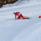 Auch Johannes Lamparter (AUT) musste in den Schnee.