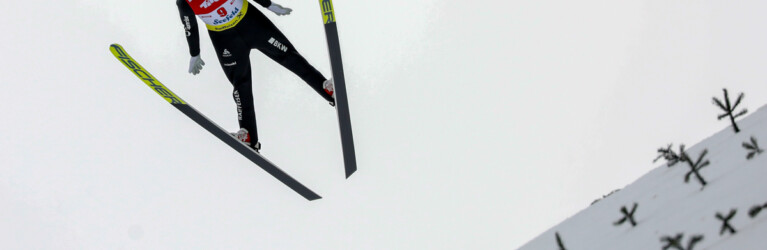 Pascal Mueller (SUI) zeigte einen guten Sprung auf Zwischenrang 26.