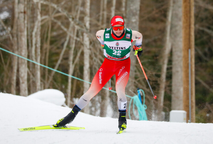 Pascal Mueller (SUI) musste das Rennen nach einem Sturz aufgeben.