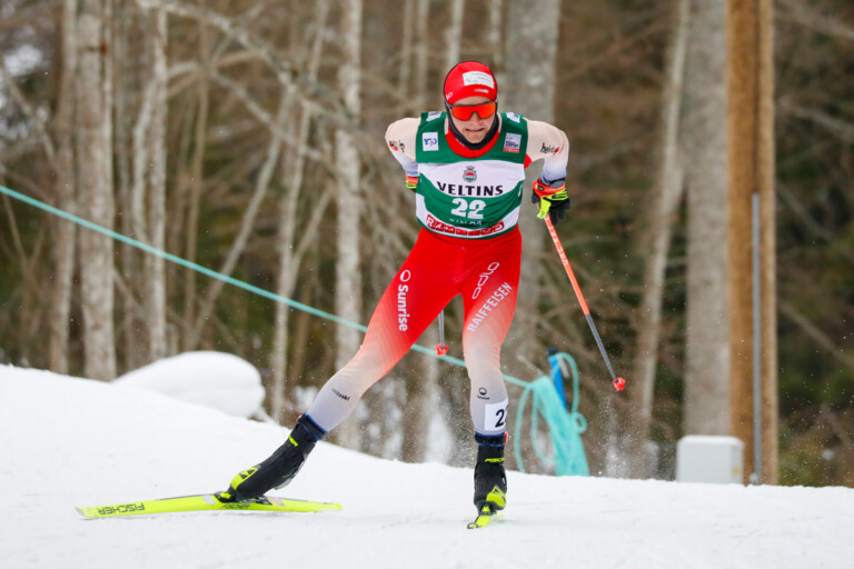Pascal Mueller (SUI) musste das Rennen nach einem Sturz aufgeben.