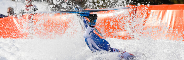 Spektakulärer Abflug: Otto Niittykoski (FIN)