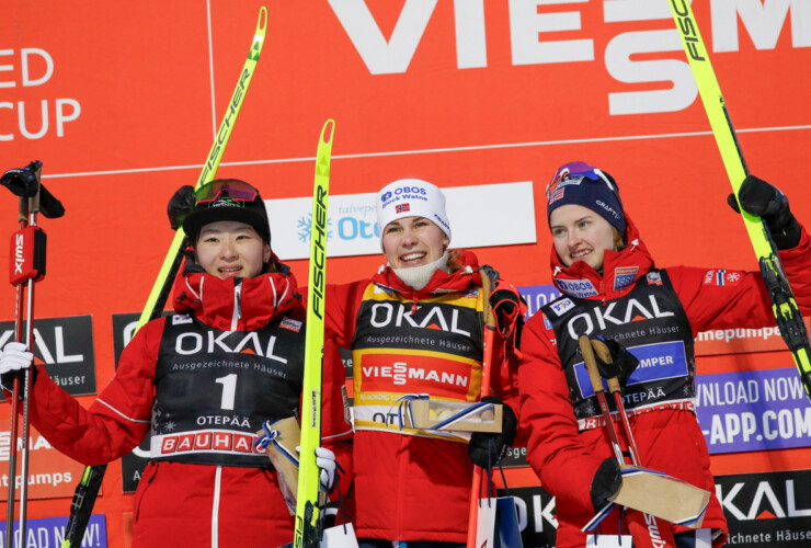 Haruka Kasai (JPN), Ida Marie Hagen (NOR), Gyda Westvold Hansen (NOR), (l-r)