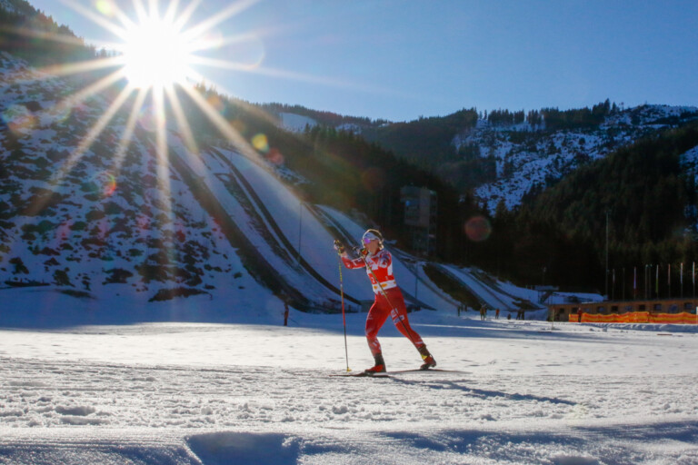 Claudia Purker (AUT) auf dem Weg zu ihrem ersten Sieg im COC.