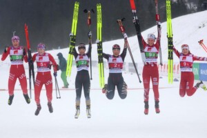 Kai McKinnon (USA), Alexa Brabec (USA), Yuzuka Fujiwara (JPN), Hazuki Ikeda (JPN), Laura Pletz (AUT), Anna-Sophia Gredler (AUT) (l-r)