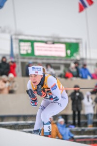 Ida Marie  Hagen (NOR) könnte ihren ersten Gesamtweltcup gewinnen.