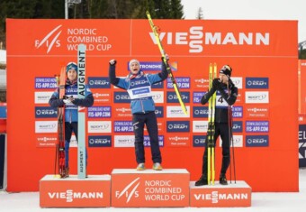 Das letzte Podium der Herren: Stefan Rettenegger (AUT), Johannes Lamparter (AUT), Kristjan Ilves (EST), (l-r)