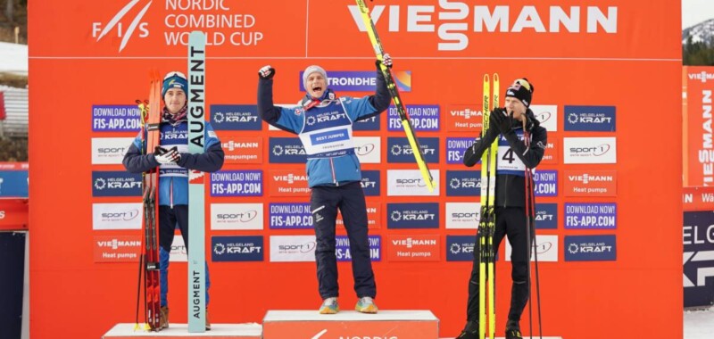 Das letzte Podium der Herren: Stefan Rettenegger (AUT), Johannes Lamparter (AUT), Kristjan Ilves (EST), (l-r)