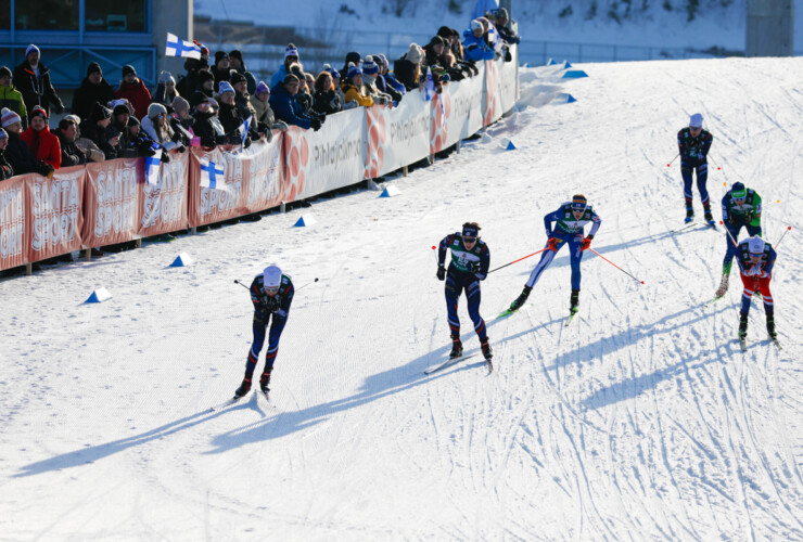 Viele Zuschauer und Sonne gab es zum Abschluss in Lahti.