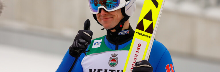 Vinzenz Geiger (GER II) zeigt den besten Sprung seit Langem.