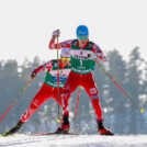 Johannes Lamparter (AUT) und Stefan Rettenegger (AUT) (l-r) arbeiteten gut zusammen.