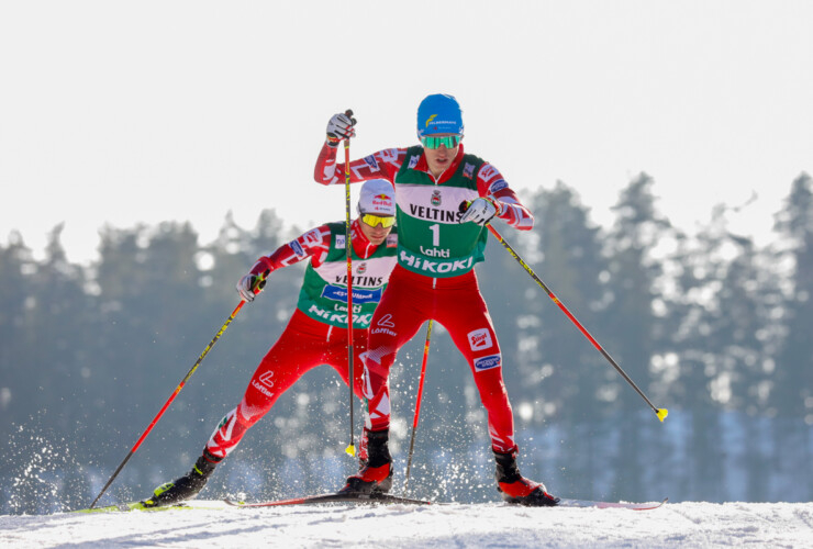 Johannes Lamparter (AUT) und Stefan Rettenegger (AUT) (l-r) arbeiteten gut zusammen.