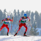 Johannes Lamparter (AUT) und Stefan Rettenegger (AUT) (l-r) arbeiteten gut zusammen.