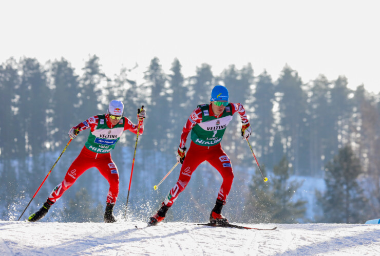 Johannes Lamparter (AUT) und Stefan Rettenegger (AUT) (l-r) arbeiteten gut zusammen.