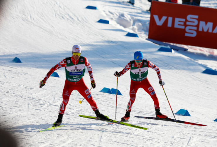 Johannes Lamparter (AUT) und Stefan Rettenegger (AUT) (l-r) arbeiteten gut zusammen.