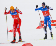 Franz-Josef Rehrl (AUT) wird von Kristjan Ilves (EST) eingeholt (l-r).