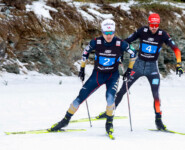 Akito Watabe (JPN), Johannes Rydzek (GER), (l-r)