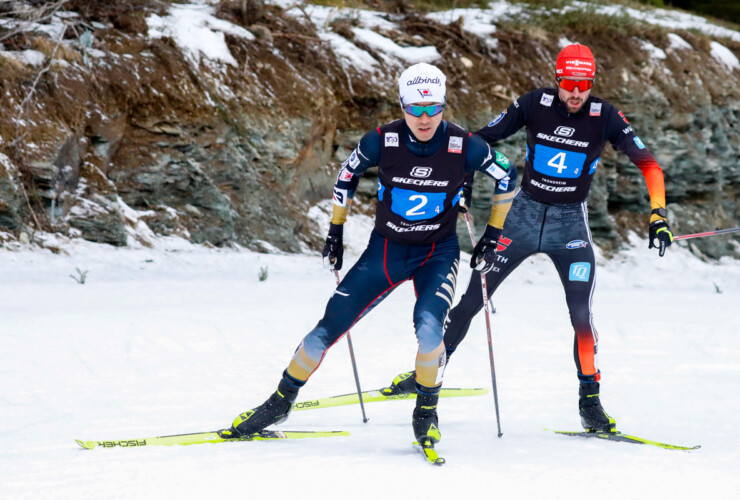 Akito Watabe (JPN), Johannes Rydzek (GER), (l-r)