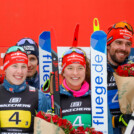 Team D: Jenny Nowak (GER), Manuel Faisst (GER), Nathalie Armbruster (GER), Johannes Rydzek (GER), (l-r)