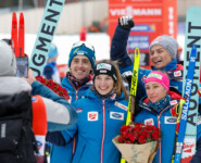 Team Austria: Stefan Rettenegger (AUT), Lisa Hirner (AUT), Annalena Slamik (AUT), Johannes Lamparter (AUT), (l-r)