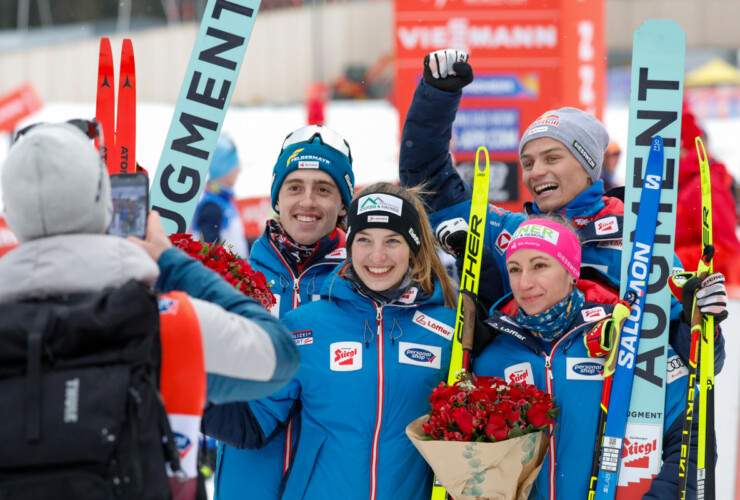 Team Austria: Stefan Rettenegger (AUT), Lisa Hirner (AUT), Annalena Slamik (AUT), Johannes Lamparter (AUT), (l-r)