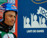Johannes Lamparter (AUT I) liegt lange in Führung.