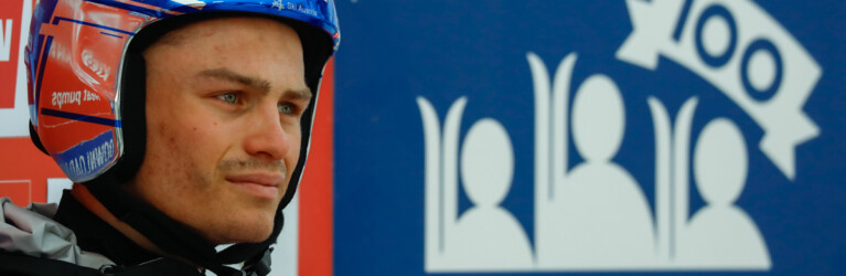 Johannes Lamparter (AUT I) liegt lange in Führung.