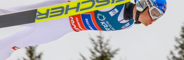 Johannes Lamparter (AUT) war der beste Springer hinter Riiber.