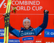 Johannes Lamparter (AUT) freut sich über Platz zwei.