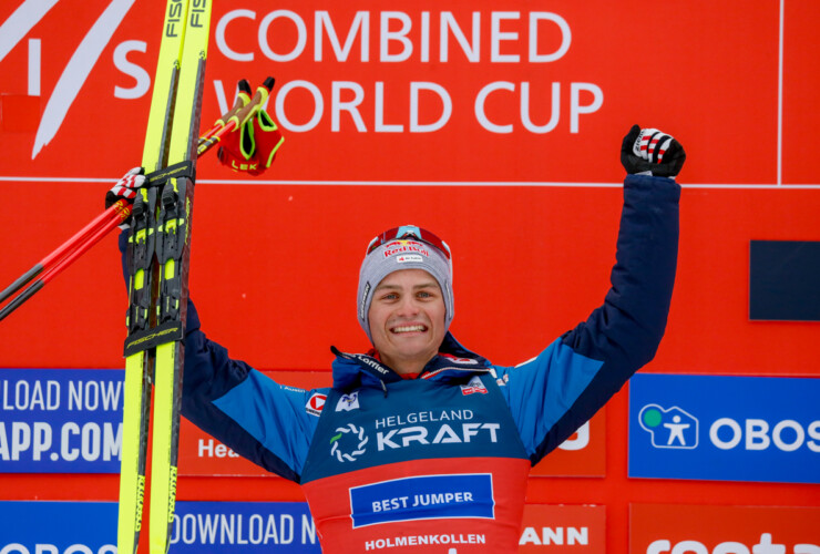 Johannes Lamparter (AUT) freut sich über Platz zwei.