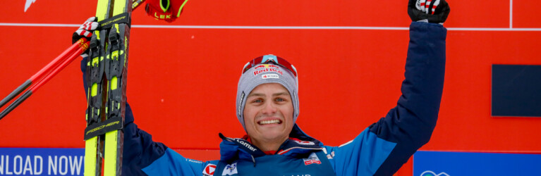 Johannes Lamparter (AUT) freut sich über Platz zwei.