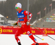 Johannes Lamparter (AUT) lief ein einsames Rennen.