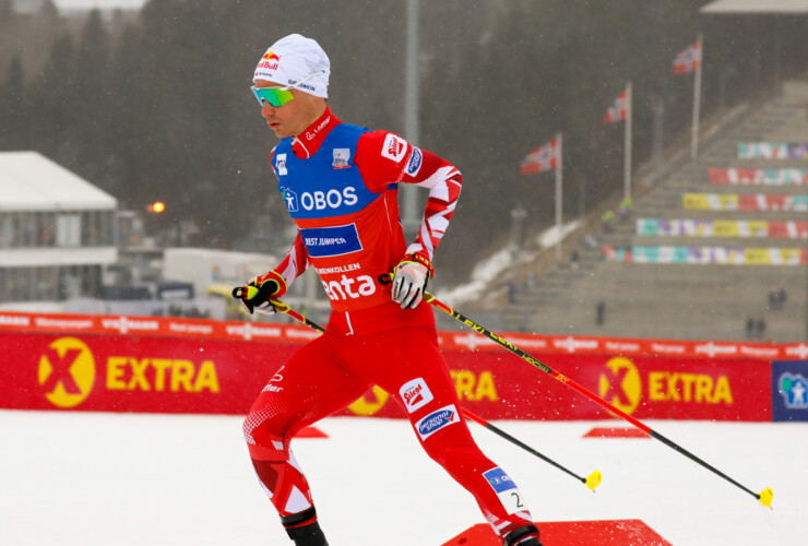 Johannes Lamparter (AUT) lief ein einsames Rennen.