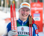 Leevi Mutru (FIN) sagt Danke.