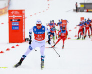 Jens Luraas Oftebro (NOR) war nach einem schwachen Sprung chancenlos.