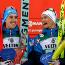 Gute Stimmung bei Stefan Rettenegger (AUT I) und Johannes Lamparter (AUT I), (l-r)